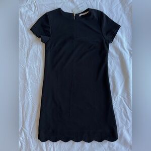 NWT Francesca’s Black Scalloped Hem Dress